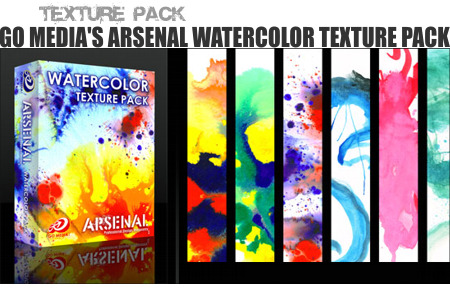 Go Media's Arsenal Watercolor Texture Pack